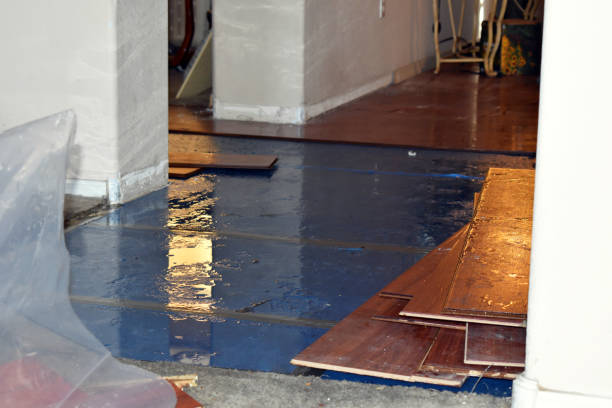Professional Emergency Water Damage Restoration technician working in Big Bend, WI